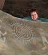 Julie from inside the Desert View watchtower.