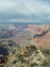 The Grand Canyon with cool clouds.