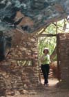 Naomi among the ruins.