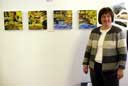 Kathy and her paintings