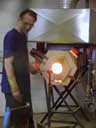 Glass furnace.